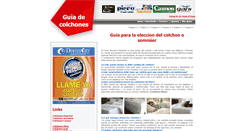 Desktop Screenshot of guiadecolchones.com.ar